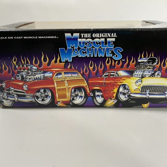 🆕️Vintage Muscle Machines 41 Willys Coupe Orange 1:18 Scale Steel Lines - Picture 6 of 9